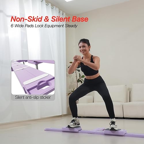 Miniatura 6 de MACYO BearCrawl PRO, tabla de pilates, placa abdominal multifuncional, máquina de entrenamiento abdominal desmontable con diseño antideslizante y