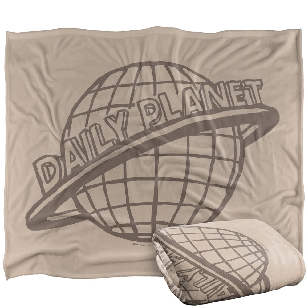 Logovision Multicolor Superman Blanket, 152 X 127 Cm The Daily Planet Silky Touch Super Soft Throw Blanket
