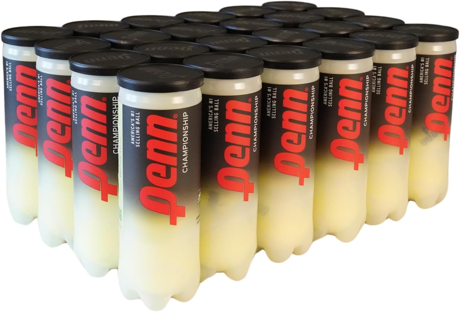 Penn Championship Extra Duty Tennis Balls - 24 Cans, 72 Pressurized Balls for Hard Courts, Official USTA League Ball