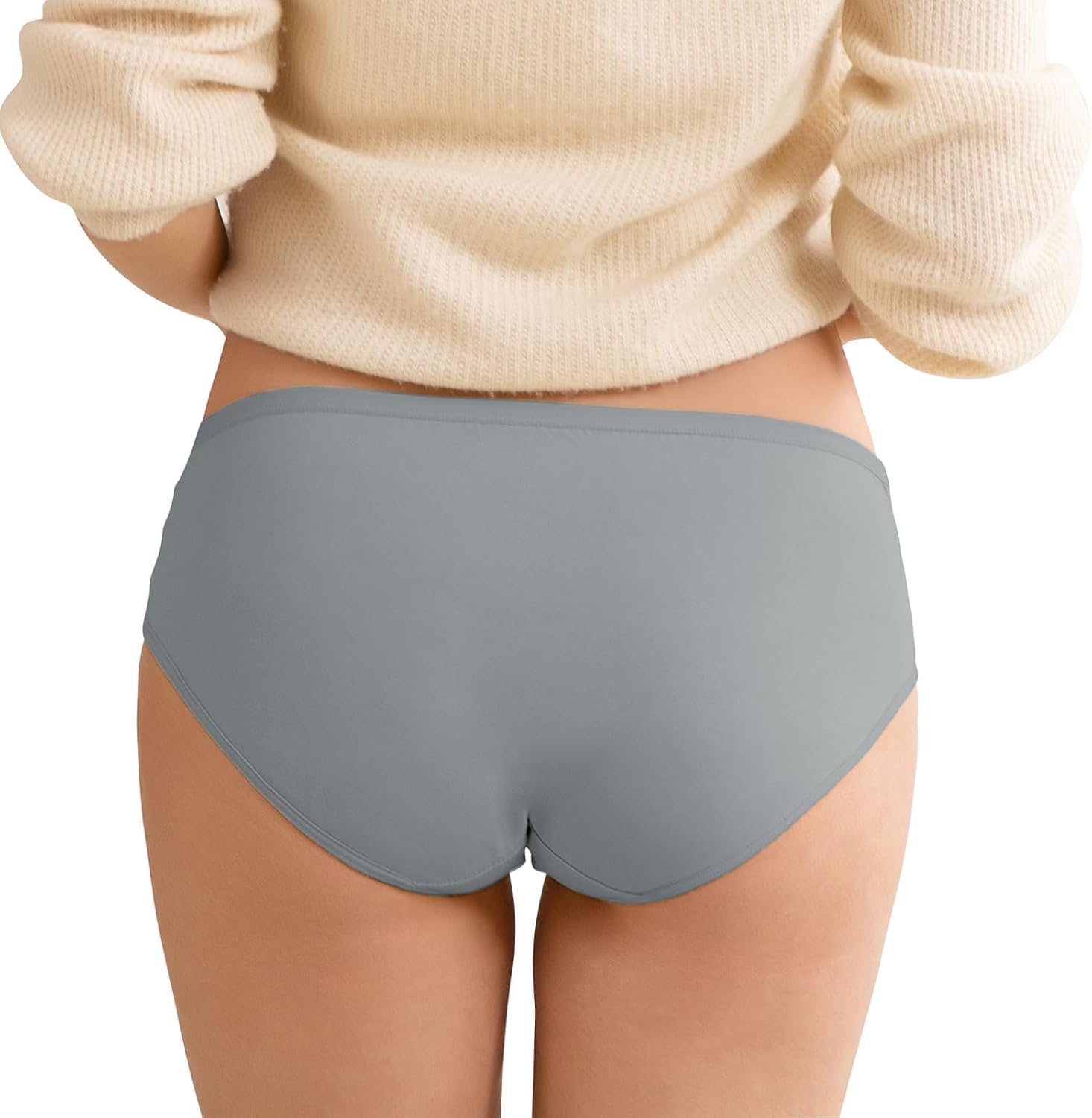 Angelhood Cotton Maternity Underwear Under Bump, Healthy Pregnancy Panties Postpartum Underwear 8 Pack with Laundry Bag - Image 4