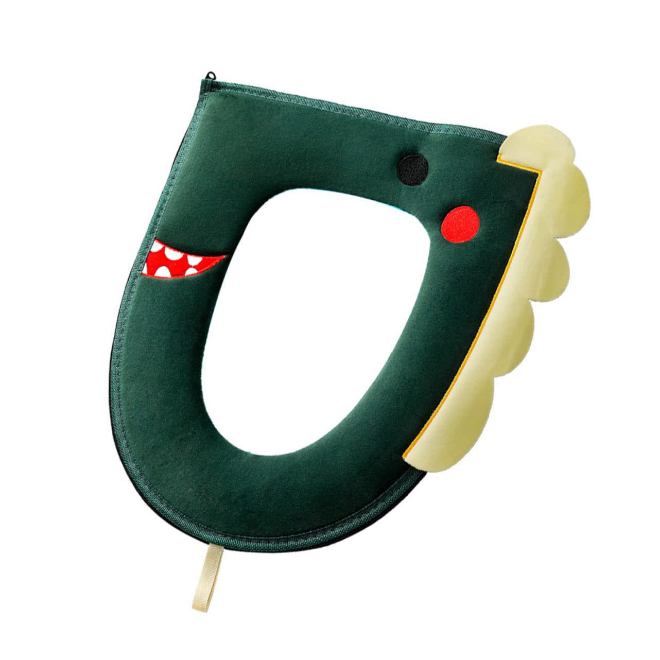 LIFKOME 1pc Plush Toilet Seat Stool Padded Toilet Seat Round Bathroom Skid-Proof Pads Toilet Seat Cushion Toilet Seat Cover Home Toilet Mat Household Seat Mat Corduroy Green