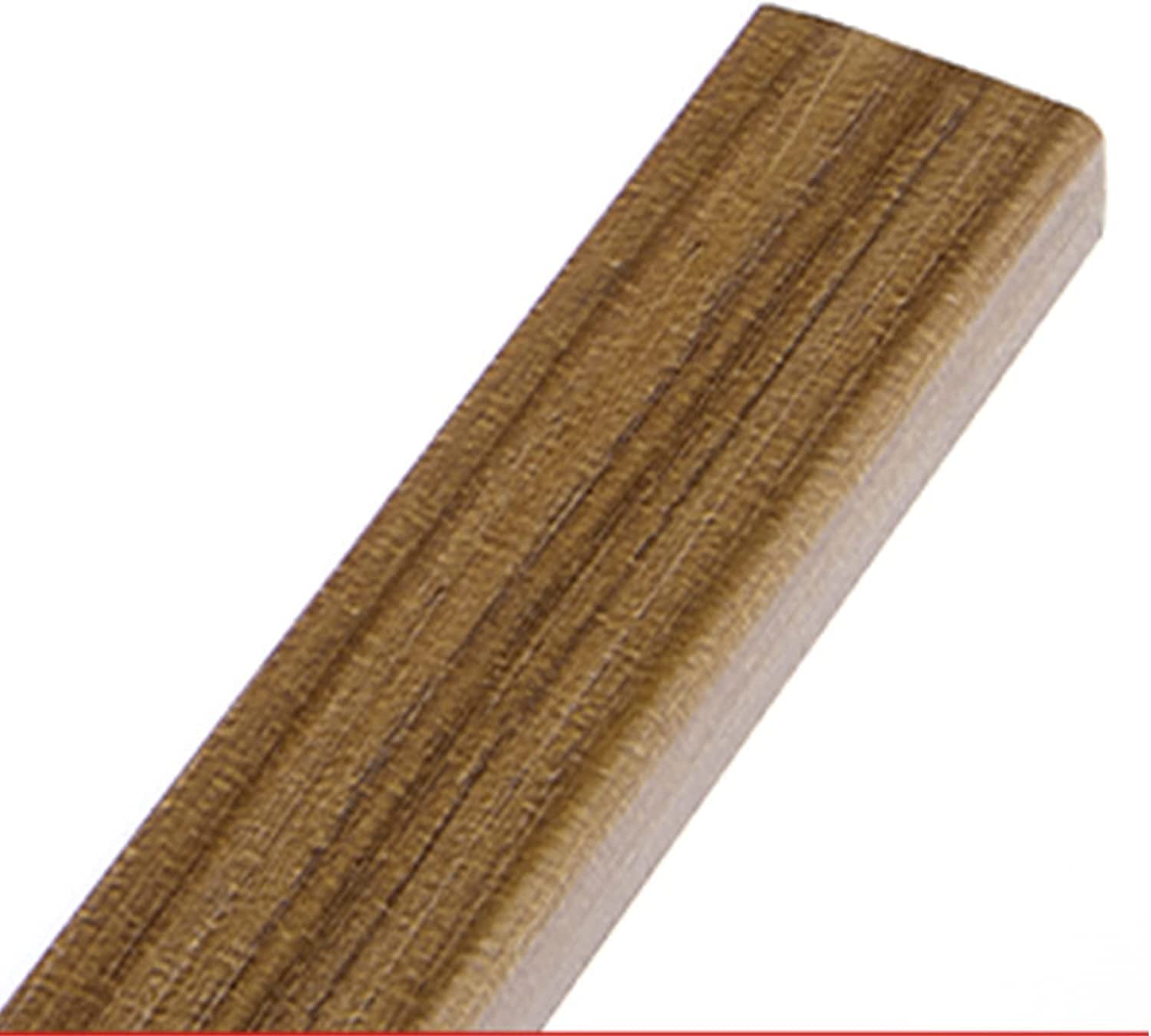 Tira de transición de piso for brecha, nariz de escalera de metal, protector de borde de peldaño antideslizante/tira de transición, acabado de grano de madera de aluminio for el hogar, porche, terraza