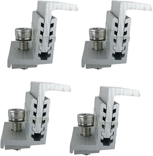 Miniatura 2 de Kits de soporte de montaje en Z de montaje de panel solar 4 unidades ajustables