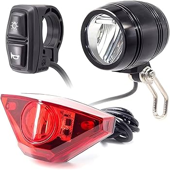 Amazon.co.jp: 電動自転車ヘッドライトとリアライトセット入力