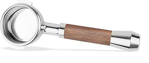 Miniatura 9 de Portafiltro de 3 orejas sin fondo de 2.126 in  Compatible con máquinas Breville de 2.126 in  Mango estable (Barcino Fusion, 2.126 in Breville)