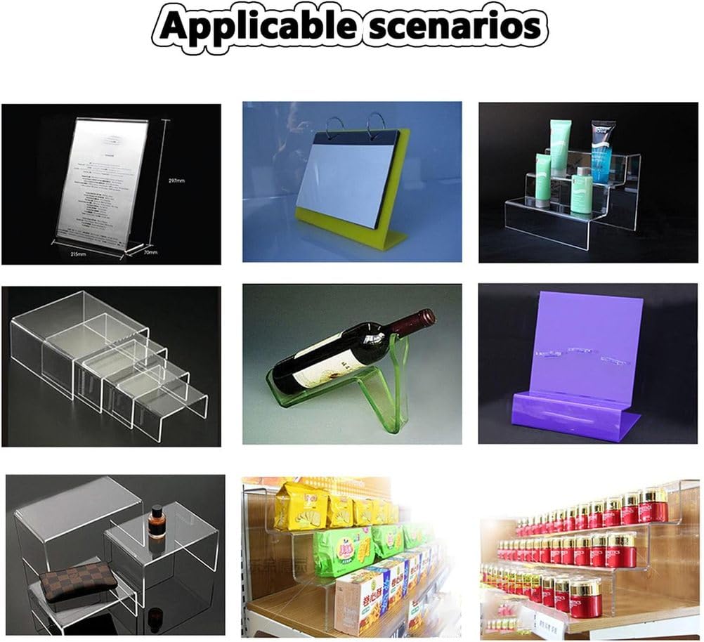 Dobladora acrílica para PVC, doblado en caliente, posicionamiento para hojas de plexiglás, marco versátil para hacer carteles y manualidades, ideal para proyectos de bricolaje