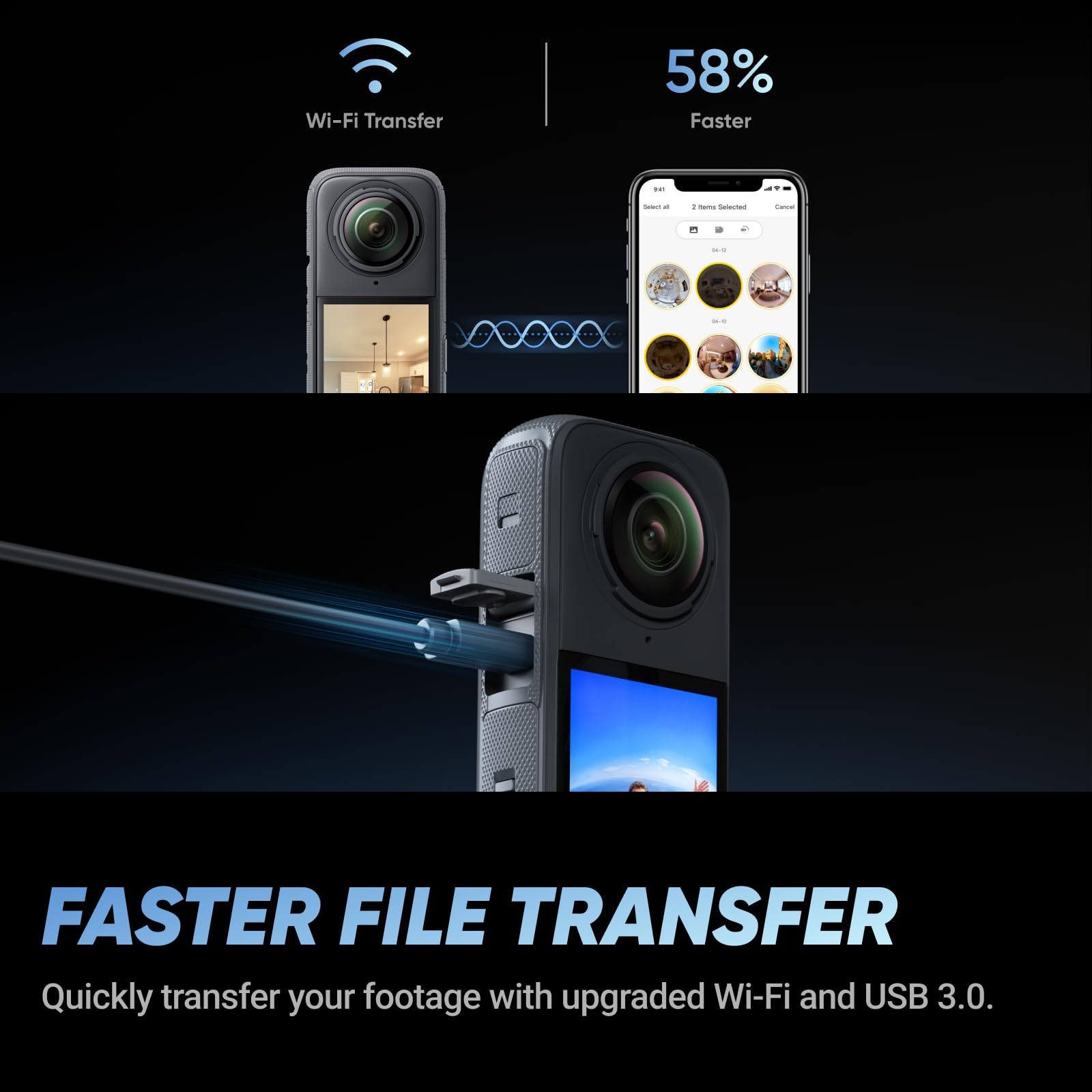 Insta360 X4 Creator Bundle - 8K Waterproof 360 Action Camera, 4K Wide-Angle Video, Invisible Selfie Stick, Removable Lens Guards, 135 Min Battery Life, AI Editing, Stabilization, for Sports, Travel: Construction Bundle +256GB Micro SD Card