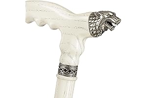 Asterom Handmade Wooden Walking Cane for Men and Women Fashionable - White...