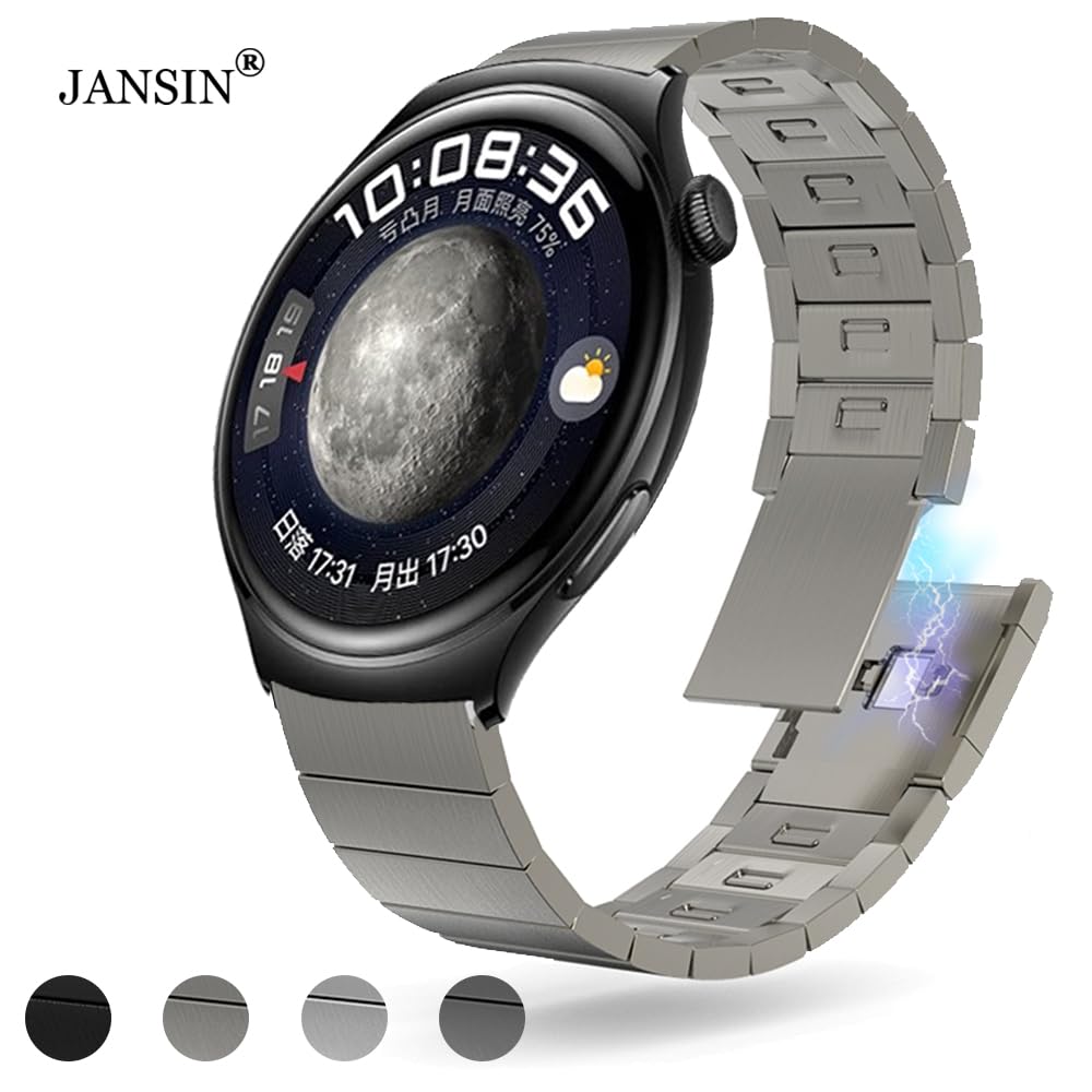 Bande magnétique en métal pour la Montre GT 46 mm / 42 mm 2e / Pro Active Active Acier en Acier