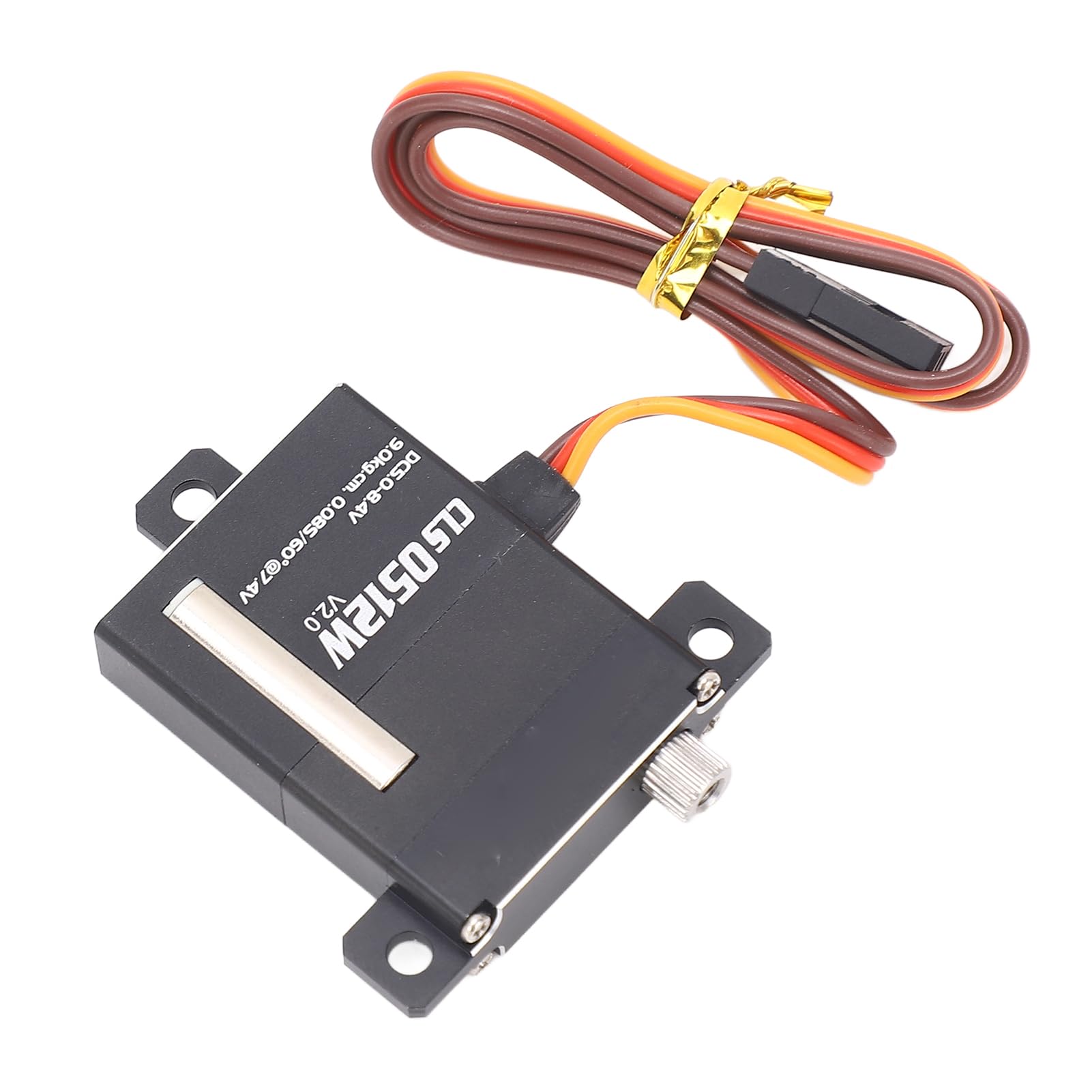 Alomejor Servo RC de aleación de aluminio de alto par con 5 brazos, torsión de 9 kg para robots, coches, aviones y robots inteligentes