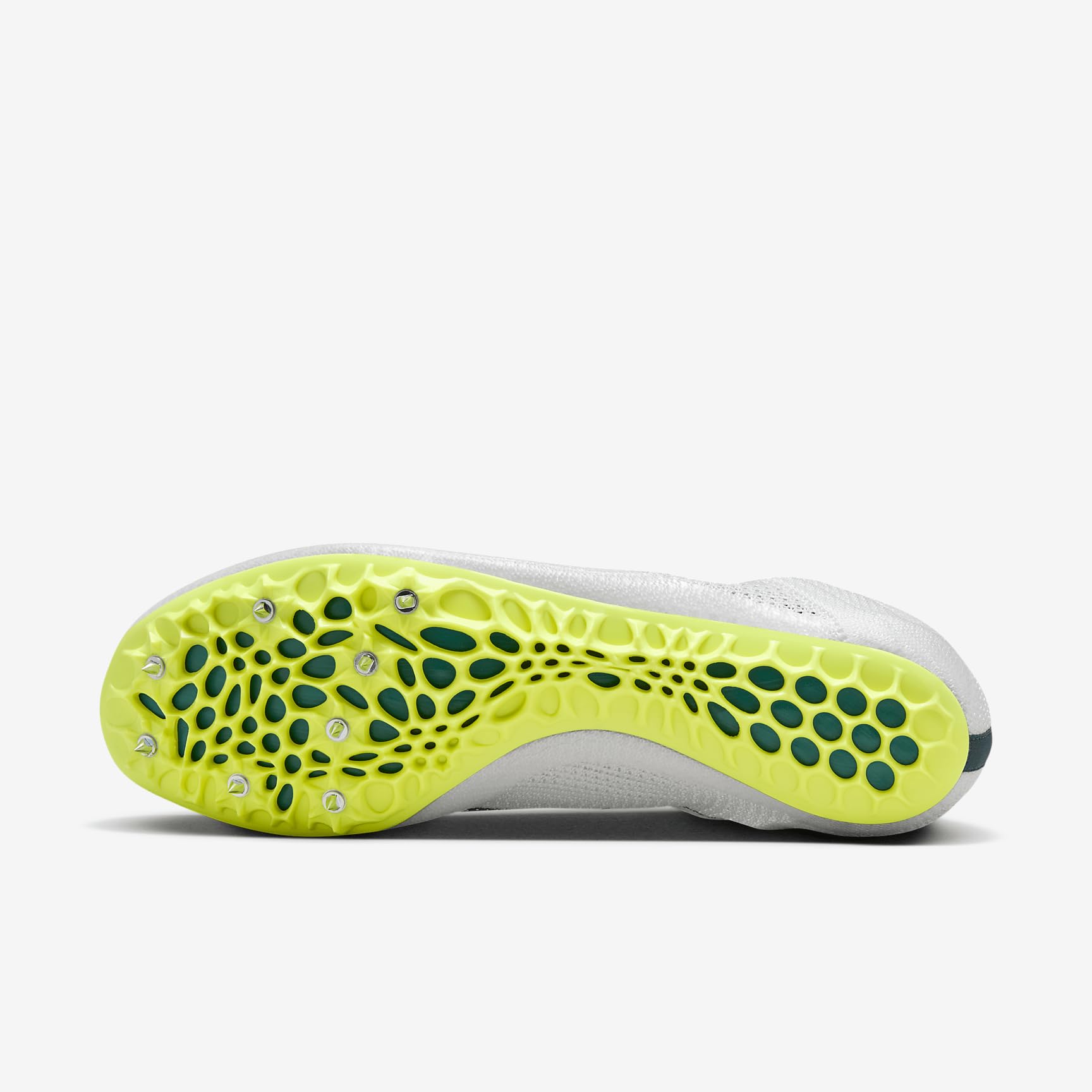 Nike Superfly Elite 2 Track & Field Sprinting Spikes (FZ9662-100, White/Bright Spruce/Vapor Green/Electric Algae) Size 12