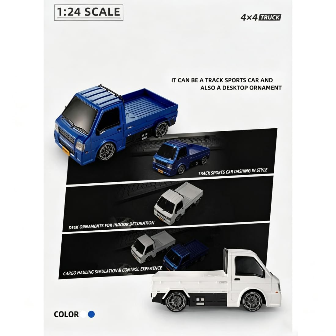 RC LKW Erwachsene 1/24 4WD Vollproportional RC Driftwagen Einstiegslevel