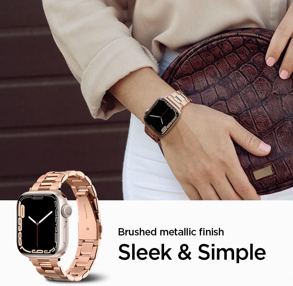 Exclusive Discount 80% Offer Spigen Modern Fit Designed for Apple Watch Band Series 7 (41mm), Series 6/SE/5/4 (40mm) and Series 3/2/1 (38mm) - Rose Gold Free Shipping Offer Spigen Modern Fit Designed for Apple Watch Band Series 7 (41mm), Series 6/SE/5/4 (40mm) and Series 3/2/1 (38mm) - Rose Gold