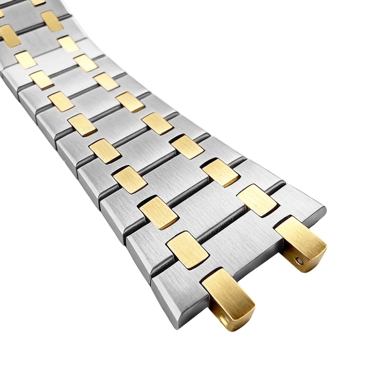 Bracelets de rechange pour Audemars Piguet Bracelet Royal Oak en acier inoxydable 26 mm (acier et doré)