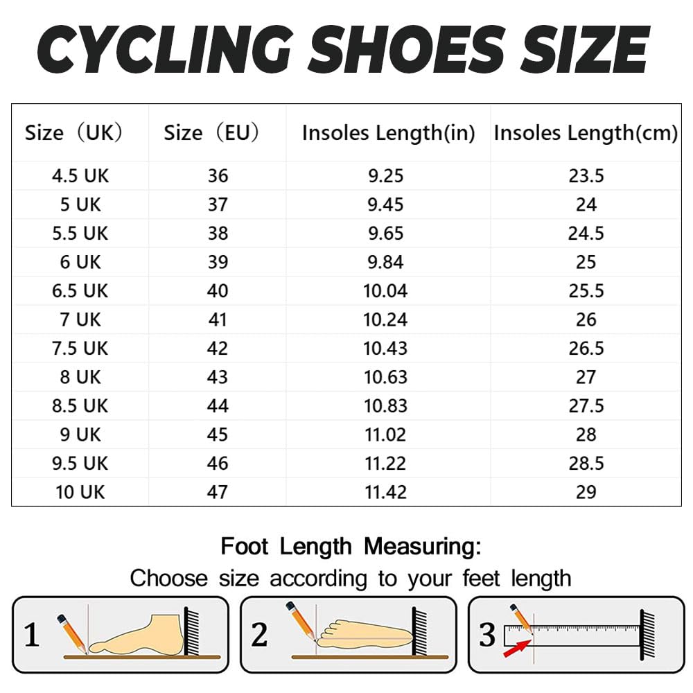 Scarpe Ciclismo Unisex Scarpe MTB Uomo Donna, Traspiranti Scarpe da Equitazione Scarpe MTB Road SPD Scarpe Ciclismo Strada con Blocco Pedale Scarpe da Ciclismo da Bici 36-47 EU Nero Marina