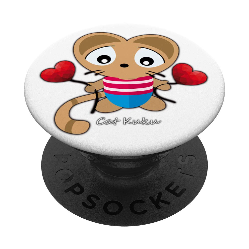 Cat KukuThe cutest cat in the world PopSockets Swappable PopGrip