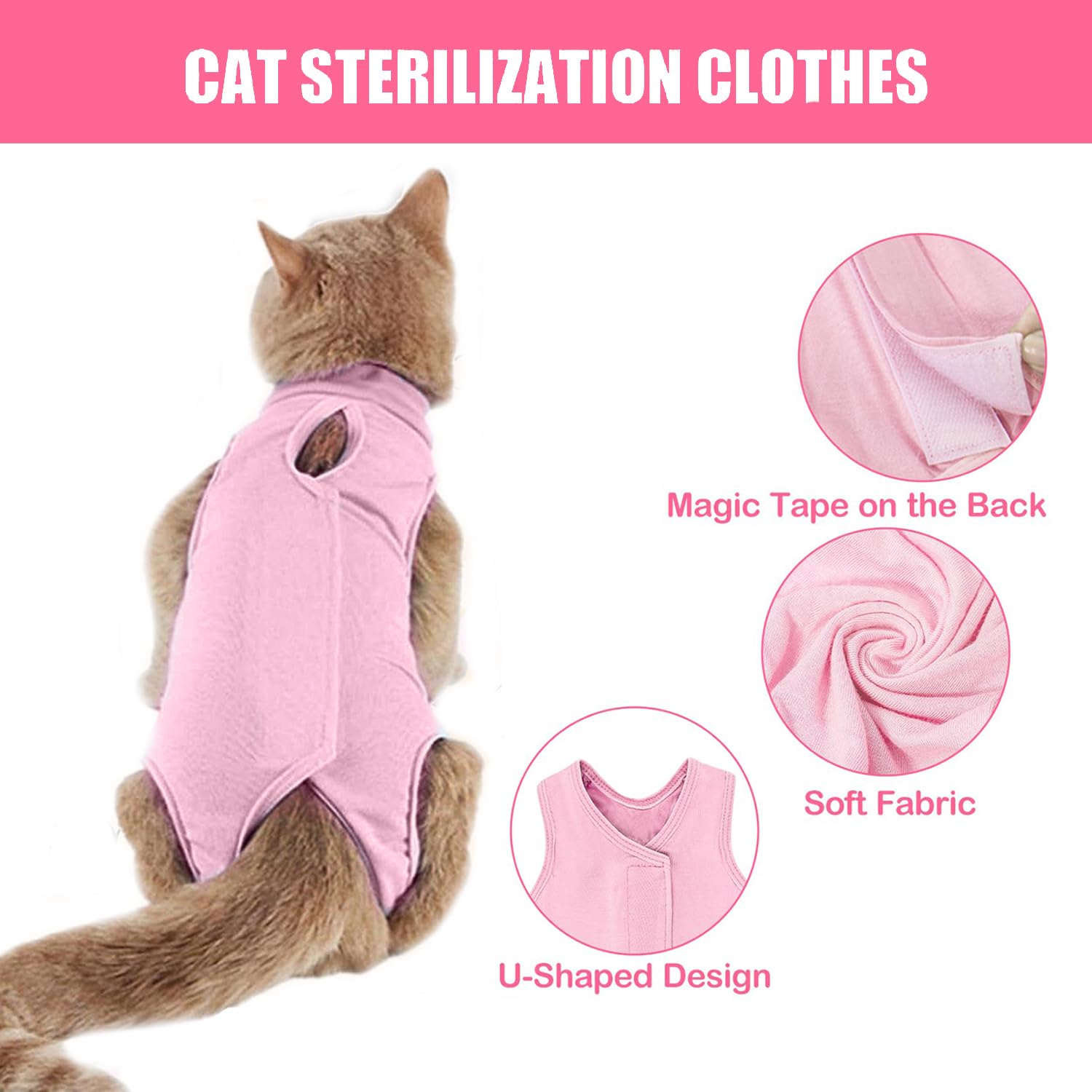 AOOTUERL Cat Surgery Recovery Suits - Image 3