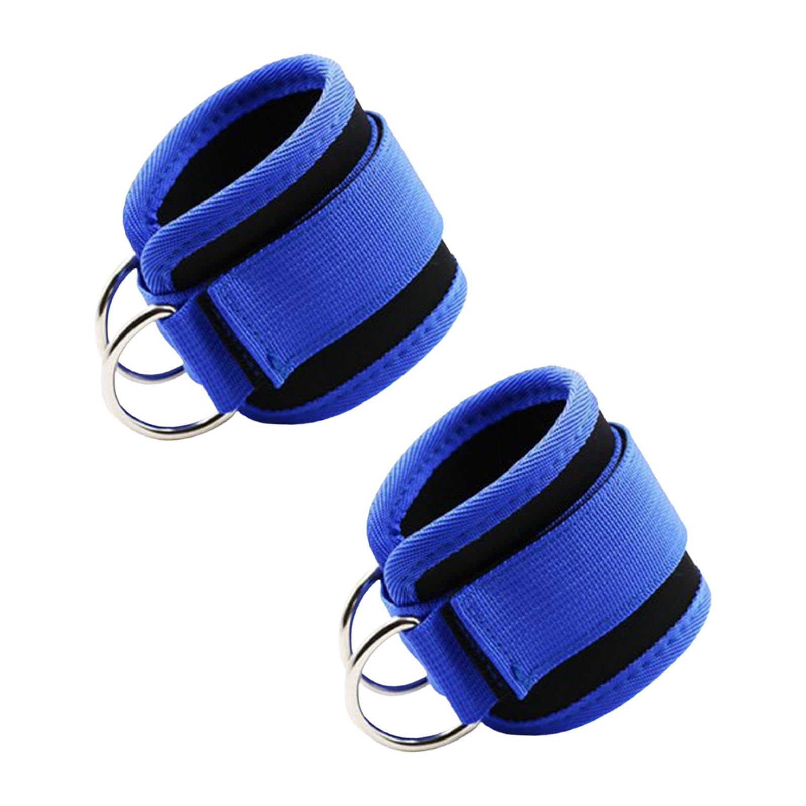 Meadawgs® Kickback Ankle Straps for Cable Machines Ankle Wraps Bodybuilding Leg Straps 2 D Ring Blue None Grid|Sporting Goods | Fitness Running & Yoga | Strength Training |1 Pair Ankle Strap-picture-21