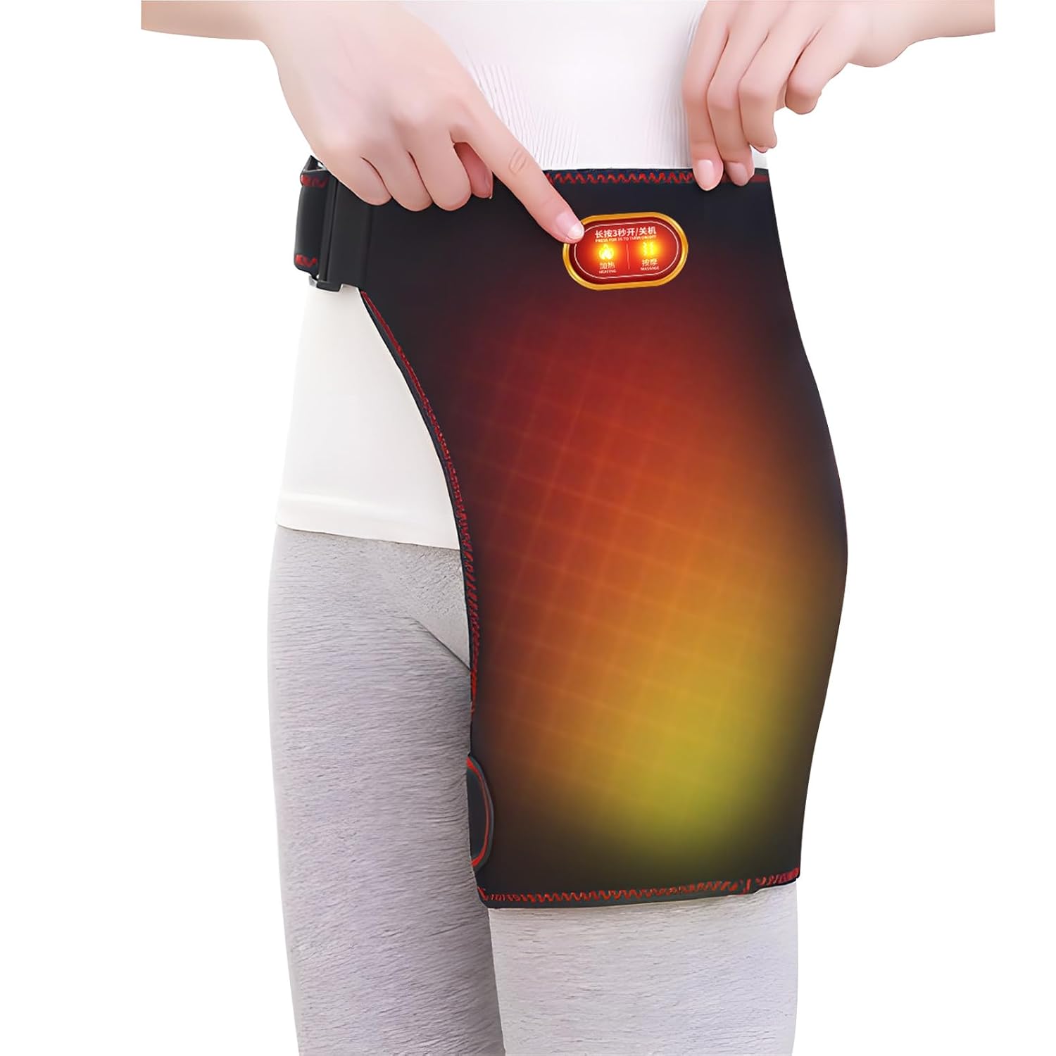 GAESHOW Hip Brace Heating, Groin Strain Support, Thigh Support Groin