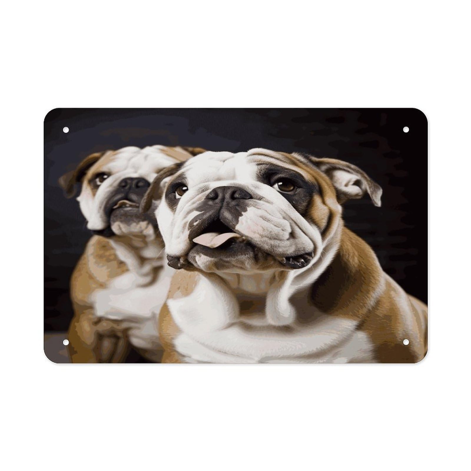 Fekiloot Style Funny English Dog Metal Signs Wall Art Tin Sign