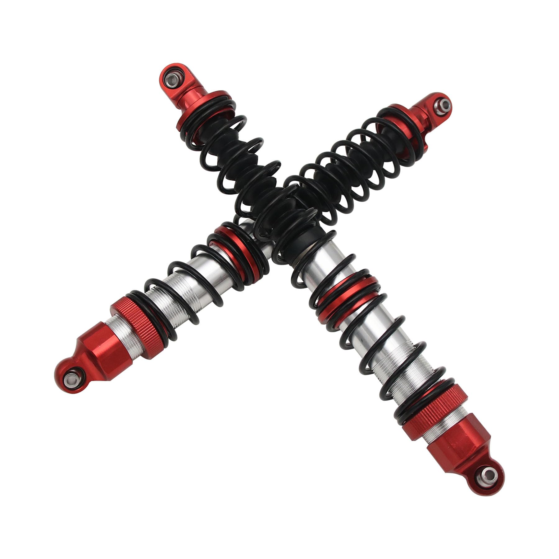 smTSRC 6mm Aluminium RC Rear Shock Absorber Set Damper Kit for 1:5 Hpi Baja 5B SS 5T 5SC RC Car Parts (Red)