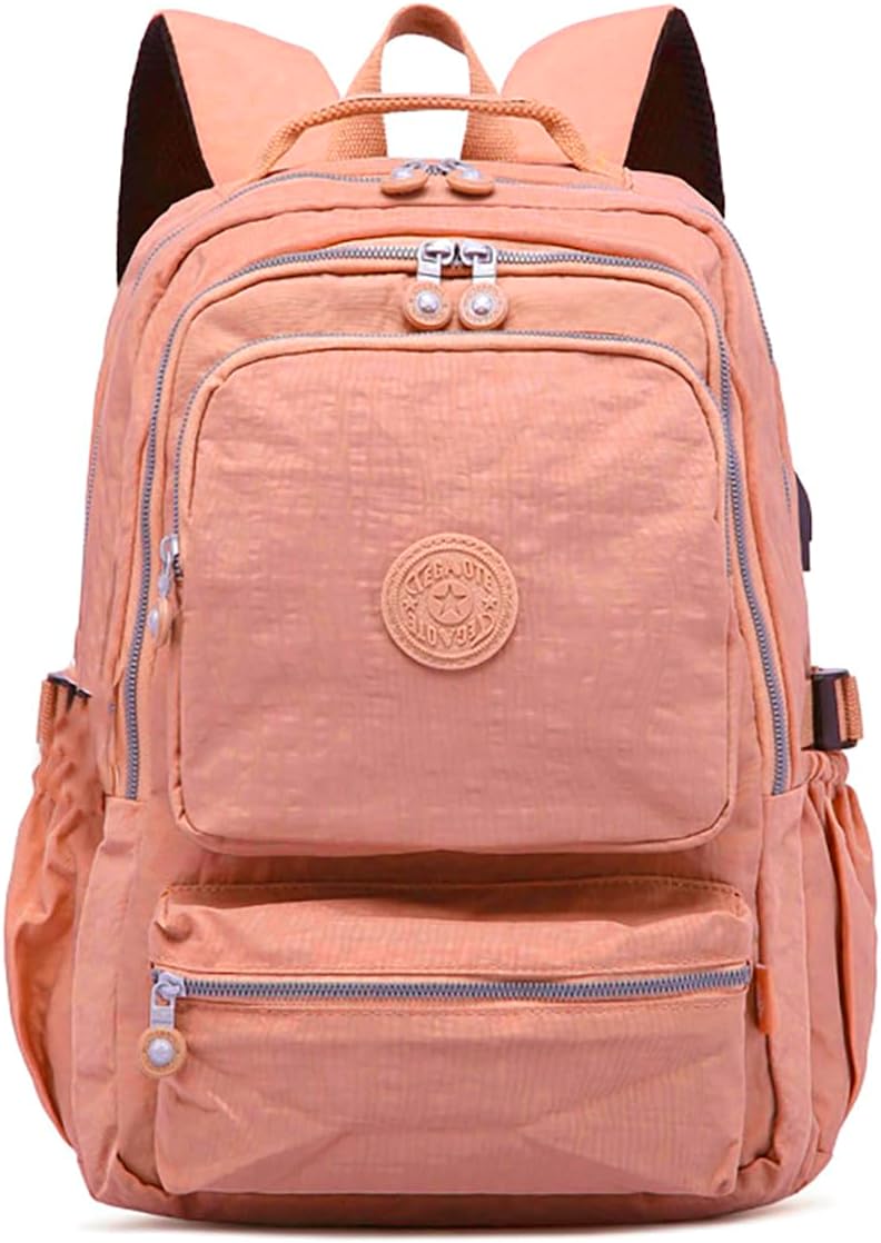 Mochila Leve Fashion Feminina Escola Viagem Trabalho Espaçosa Unissex Resistente Versátil Mochilas Para Notebook Durável Confortável Moderna Funcional Estilo Menina Passeio Dia…