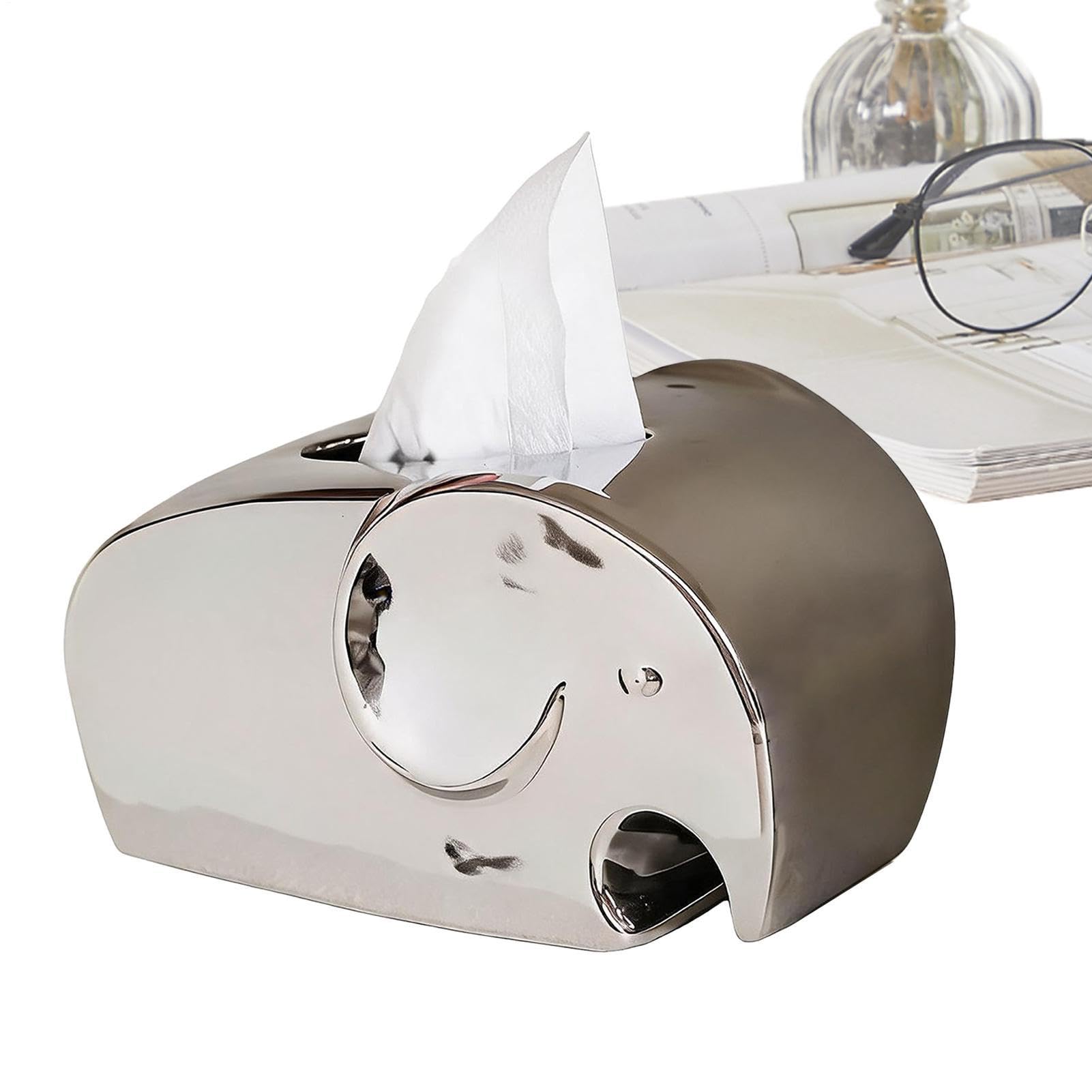 Portafazzoletti In Ceramica Decorativo Moderno Impermeabile A Forma Di | Ornamento Dispenser Per Fazzoletti Per Casa Bagno Rustico Scrivania Tavolo Uffici Comodino Cassettiera Viaggio