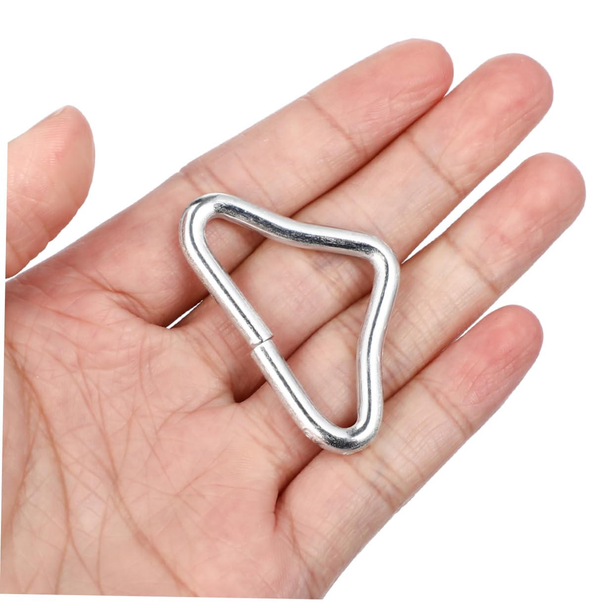 KICHOUSE 25Pcs Durable Triangle Buckles for Trampoline Connections Replaceable Heavy Duty Rings for DIY Projects Sturdy and Reusable Trampoline Parts for Enhanced Safety and Fun