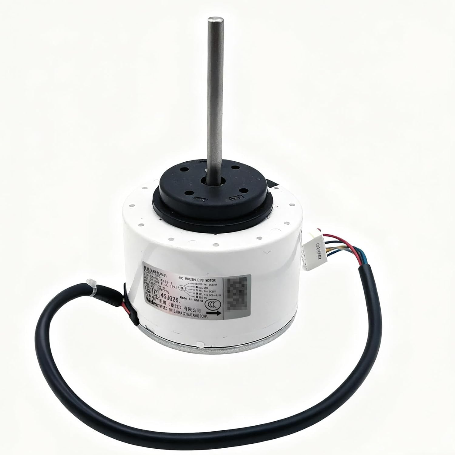 WZDK58-38G Air Conditioning Motor 310V 58W 1350RPM CCW 5 Wires – Replaces SIC-55CVL-F159-1 – DC Brushless Motor Fit for Midea Inverter Air Conditioner Indoor Unit