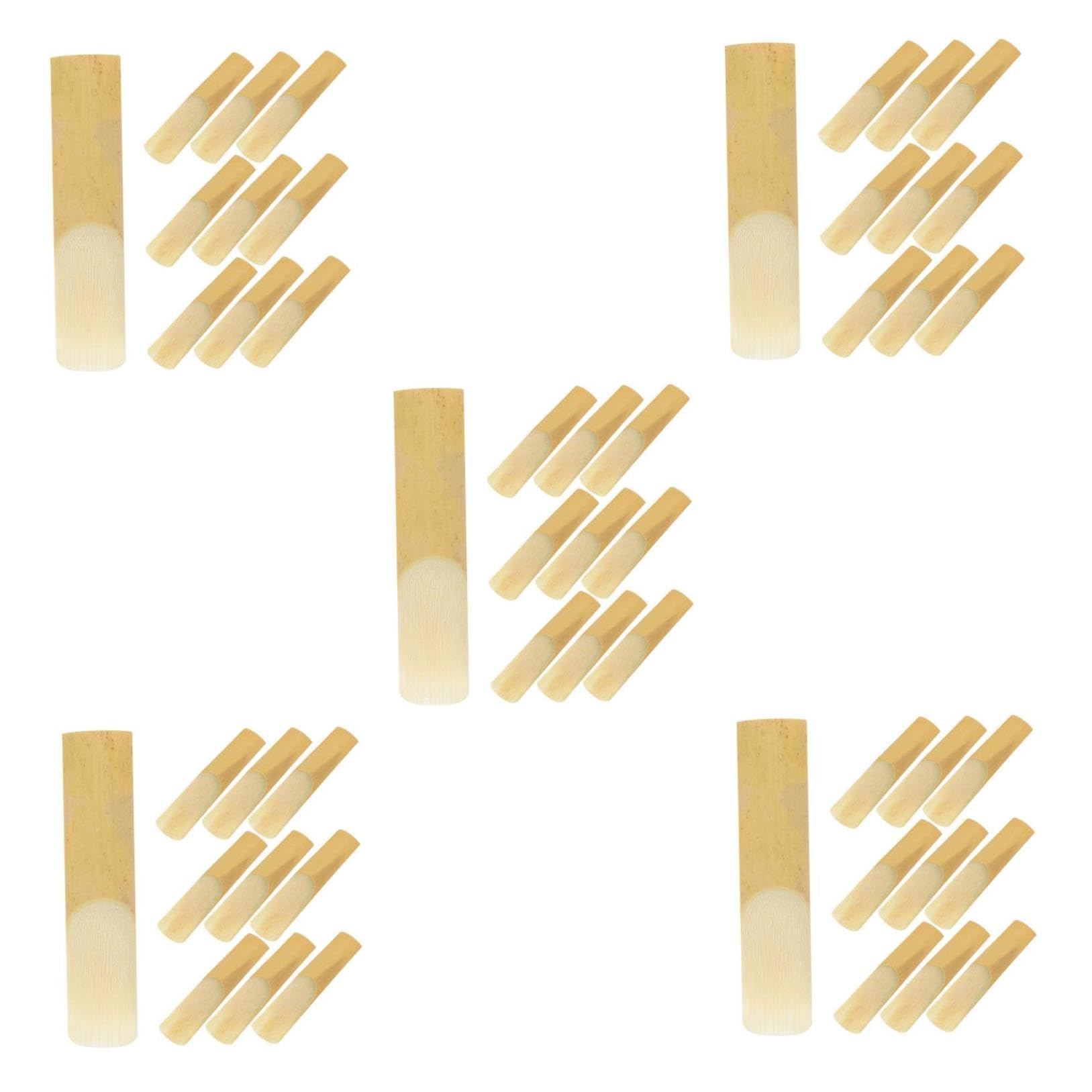 ifundom 50piezas Cañas De Saxofón Tenor Lengüetas De Saxofón Para Principiantes y Músicos Intermedios Compatibles La Mayoría De Saxofones Tenor