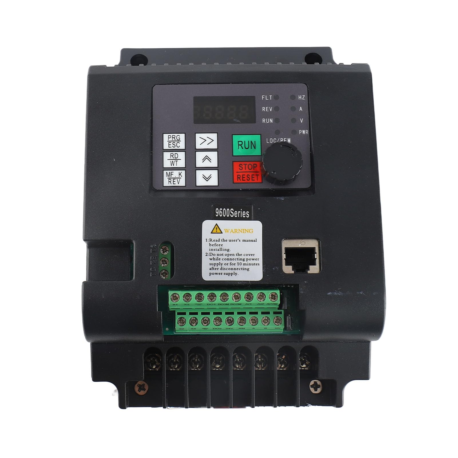 FTVOGUE 5,5 KW Solar-PV-Frequenzumrichter, 3-phasiger DC400-700V-Eingang, 0-380VAC-Ausgang mit MPPT-Controller für Privathaushalte, Unternehmen und Industrien