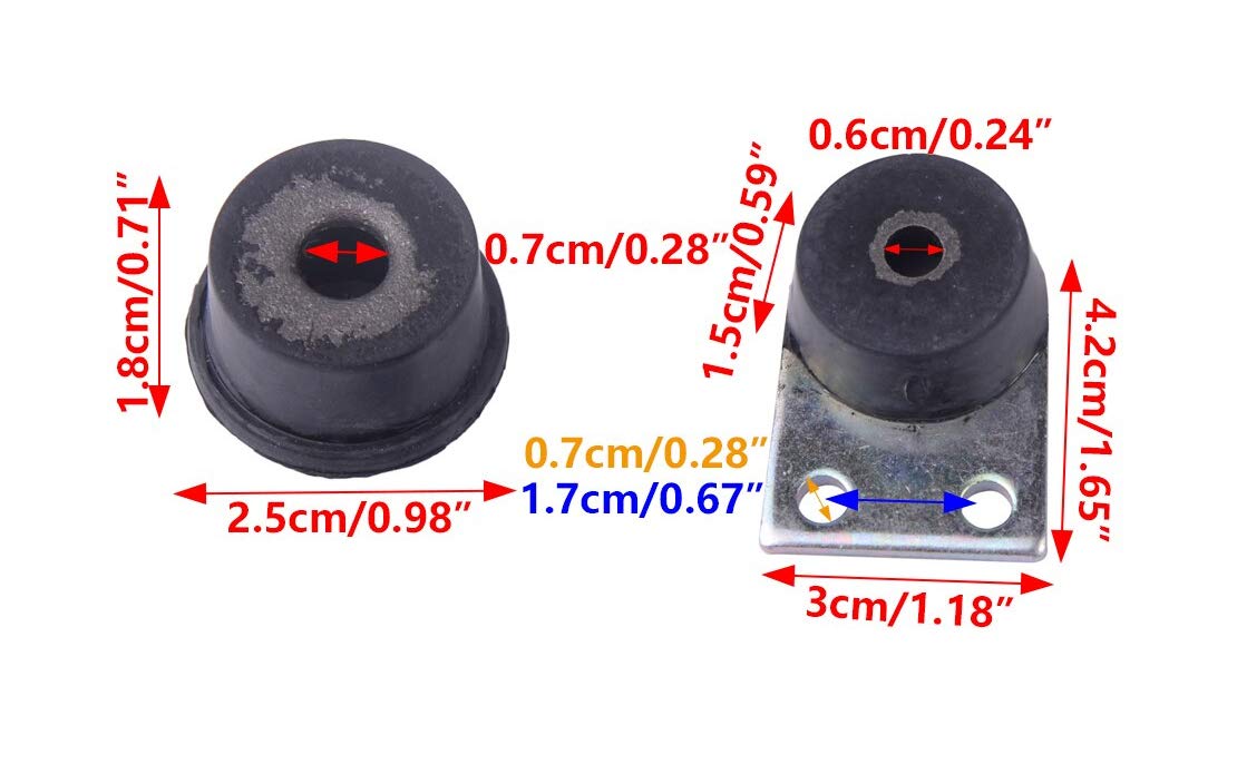 Juego De Amortiguadores Vibratorios Para Stihl 030 031 032 AV – Repuesto Silenciador