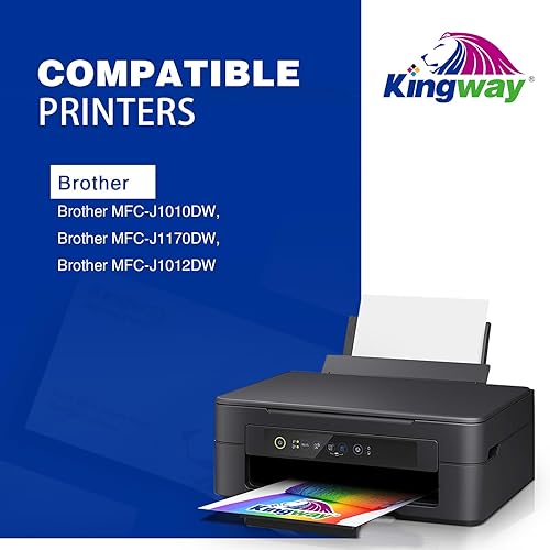 Miniatura 2 de KINGWAY LC401 - Cartuchos de tinta de repuesto para cartuchos de tinta Brother LC401, cartuchos de tinta LC401 compatibles con impresora Brother