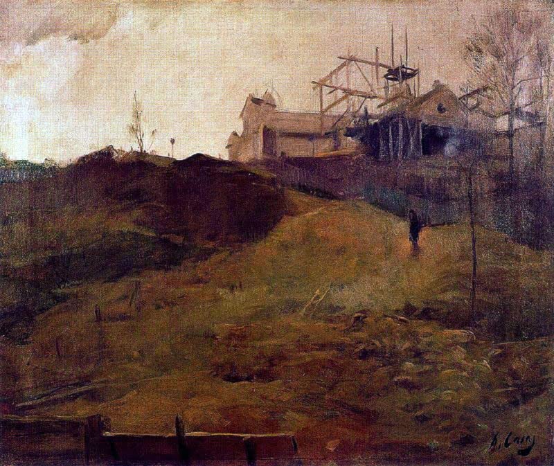 Tableau Paysage Nuageux Ramon Casas pour créer un salon apaisant et élégant