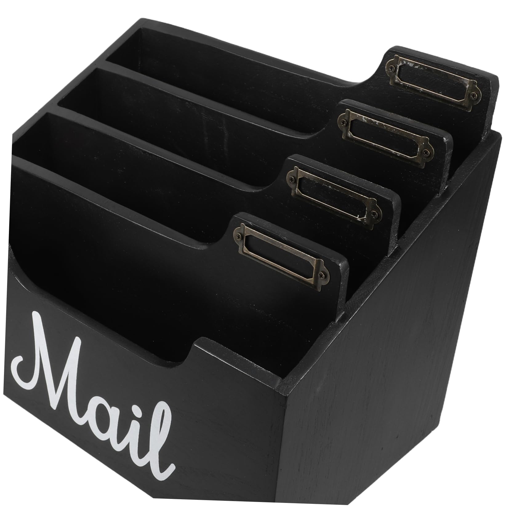 NUOBESTY Organizer Per Documenti Da Scrivania in Legno Scatola Portaoggetti Per Ufficio Organizer Da Banco Con Scomparti Per Riviste e File