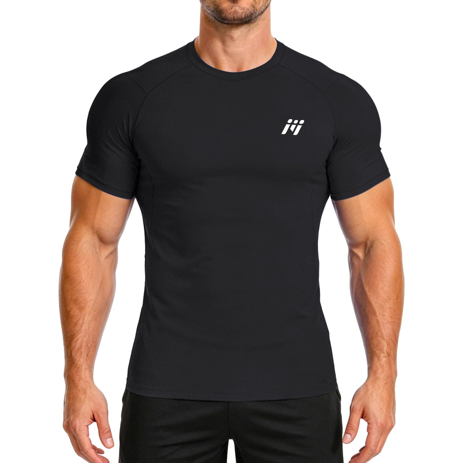 MEETWEE Rash Guard UPF50+ Kompressionsshirt Herren Langarm Kurzarm Funktionsshirt, UV Shirt Top Schwimmen Männer Sportshirt Surfen Schnelltrocknend Atmungsaktiv