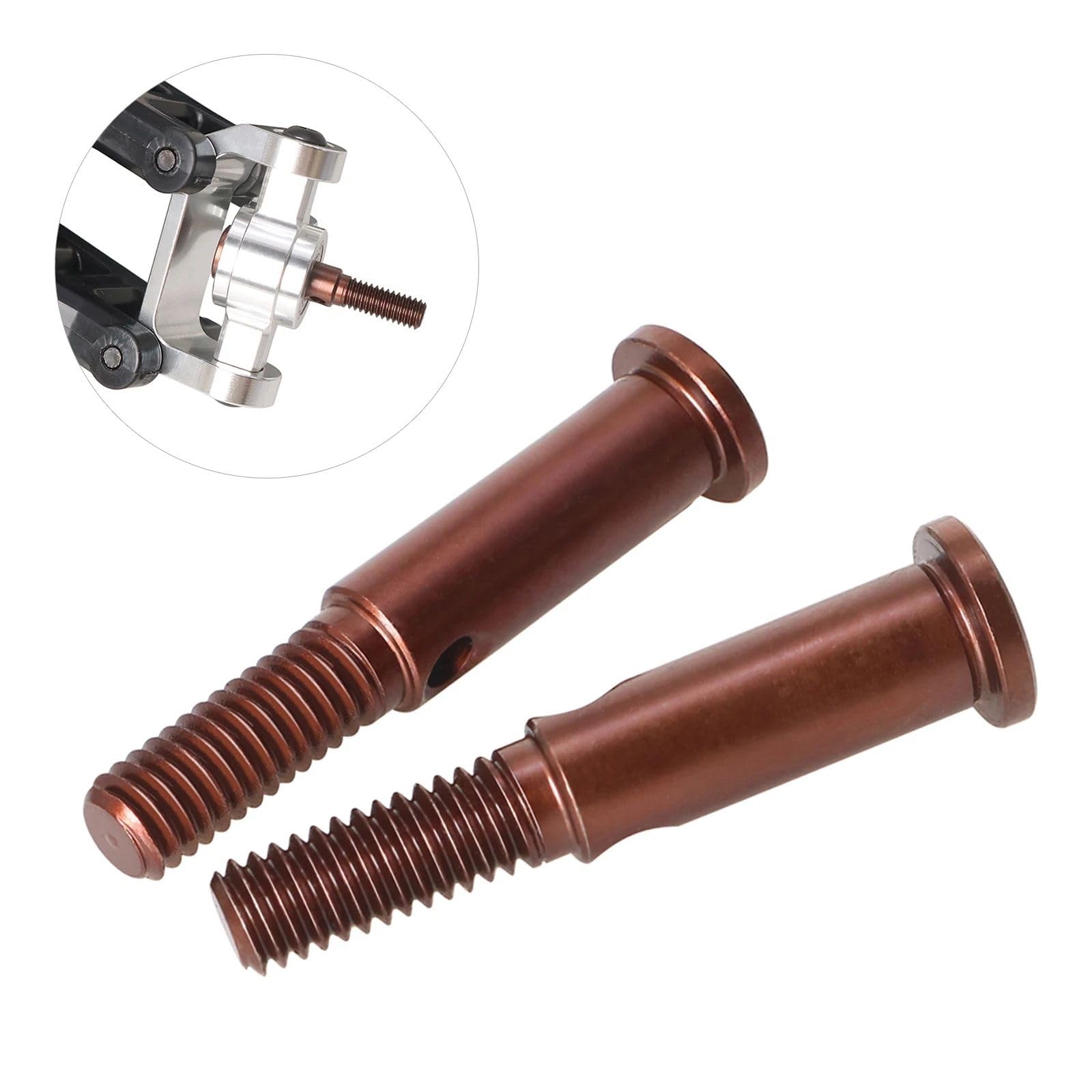 Per Tamiya Per Fighter Per NXGEN DT04 58741 Yue Elettrico 1/10 Telaio Anteriore Tazza Strumento Albero In Acciaio RC Auto Parti Di Aggiornamento Giocattoli RC