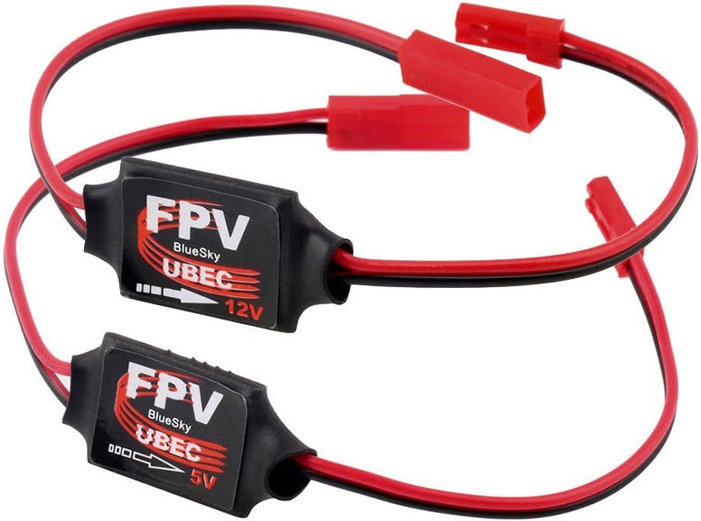 2pcs UBEC 5V / 12V 3A FPV Mini BEC 2S-6S Lipo VTX DC-DC Converter Step Down Module (12V Output)