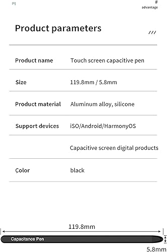 Miniatura 5 de Galaxy Z Fold 5 S Pen para Samsung Galaxy Z Fold 5, S Pen Fold Edition solo compatible (negro)