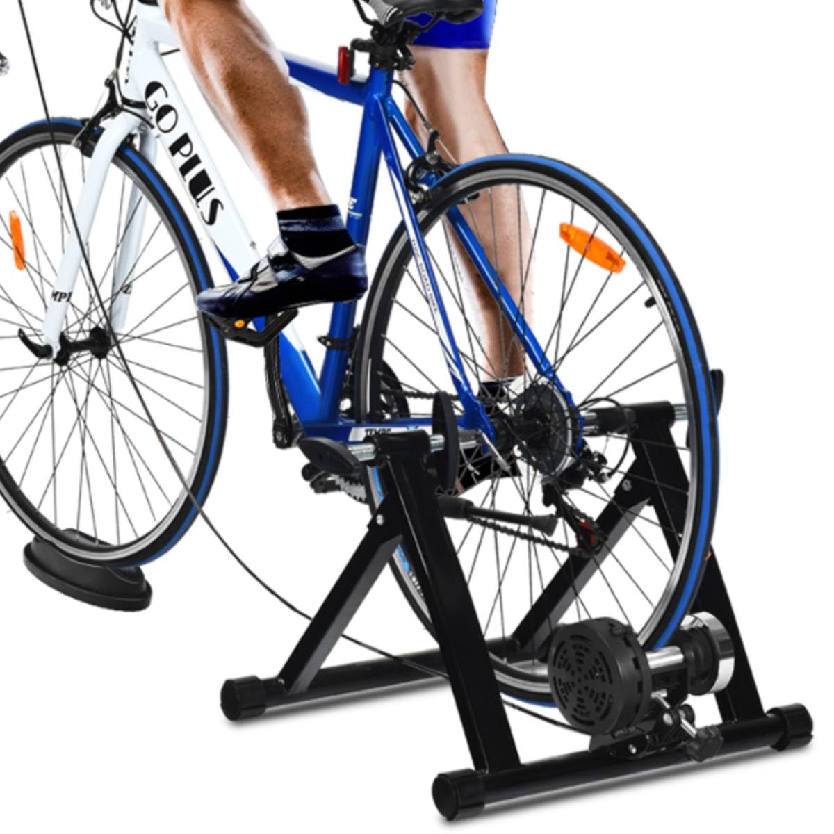 Buy GiantexUKTurbo Trainer, Indoor Folding Exercise Bicycle Training