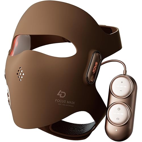 JOVS 4D Laser Light Therapy Mask - Red Light Therapy for Face, Led Face Mask Light Therapy, 6x Powerful More Than LED, FPT Technology, 4 Wavelengths, Anti-Aging