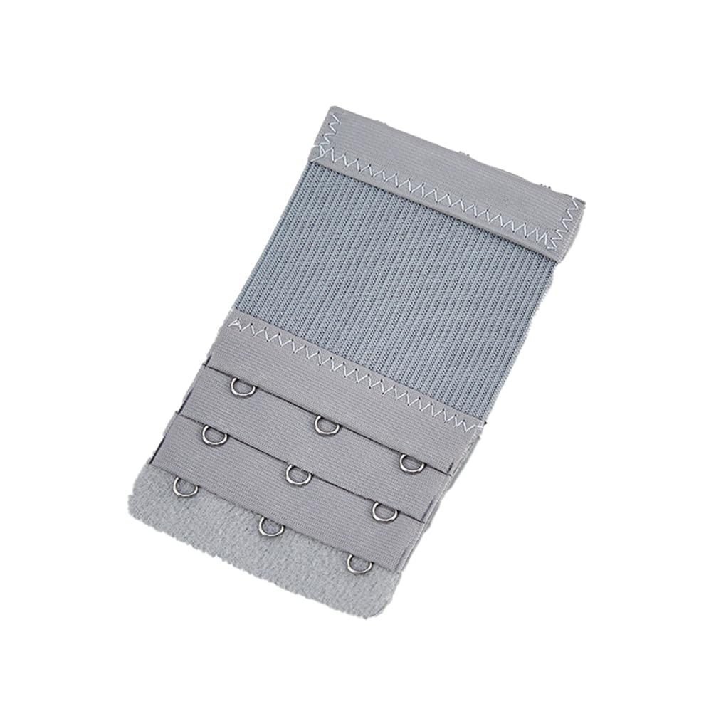 Amslsiu Silver Gray Extension Strap Bra Extenders 3 Rows 3 Hooks Elastic Multicolor Adjustable Clip Lingerie For Intimates Underwear,