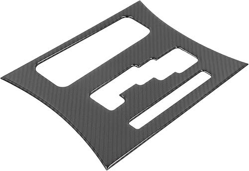 Miniatura 8 de Akozon Cubierta del panel de cambio de marchas de la consola central del patrón de fibra de carbono, decoración del marco del panel de control