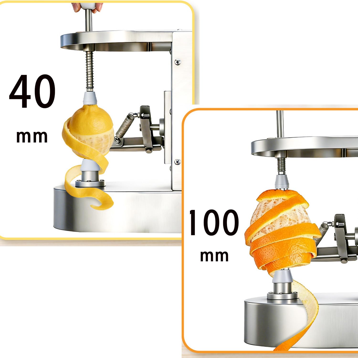 Peladora EléCtrica AutomáTica En Acero Inoxidable, para Duraznos, Kiwis, Mangos Y Patatas, Rendimiento De 500 Piezas/Hora con Grosor De Pelado Ajustable