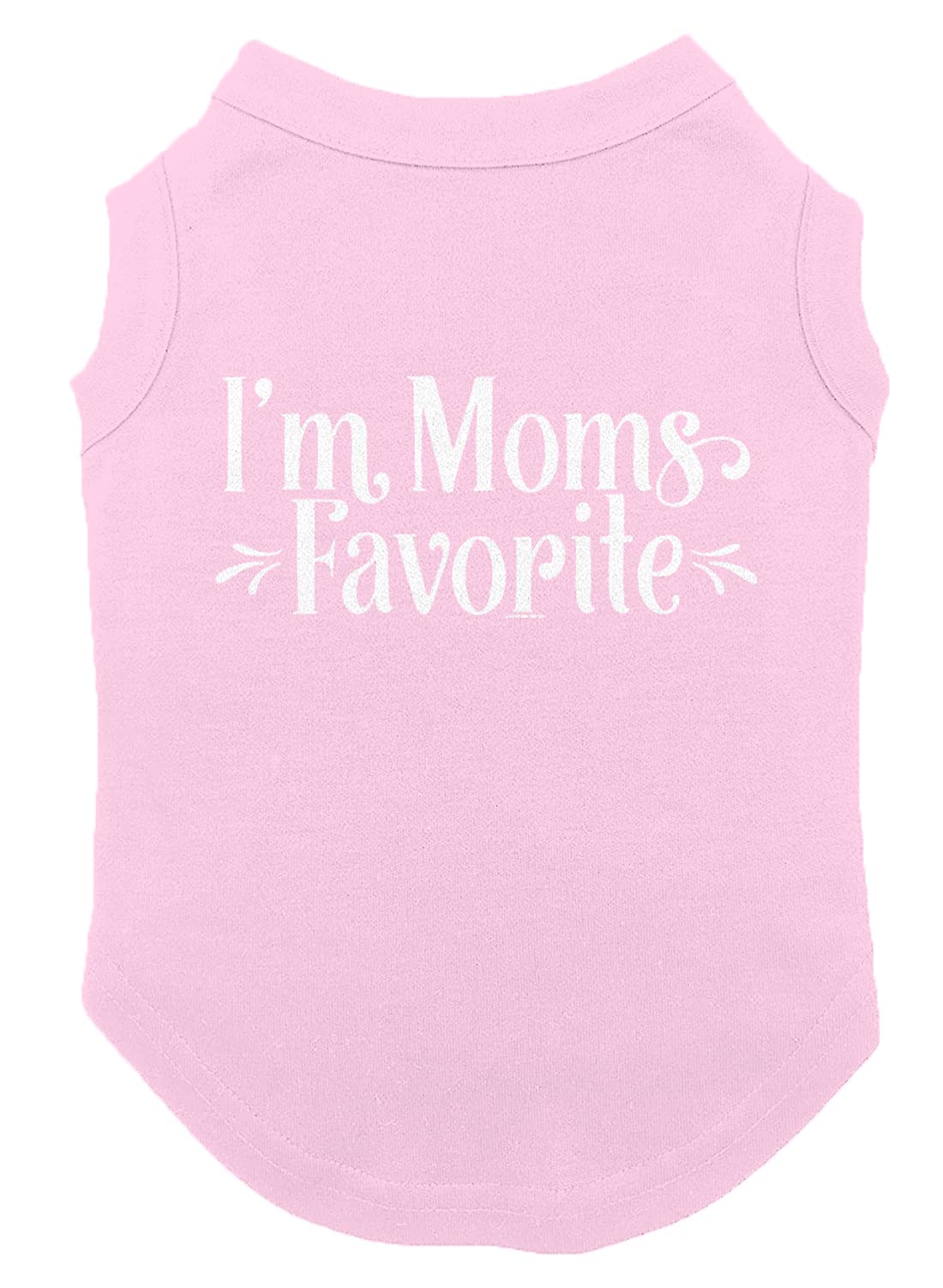 I'm Mom's Favorite - Dog Shirt (Pink, X-Large)