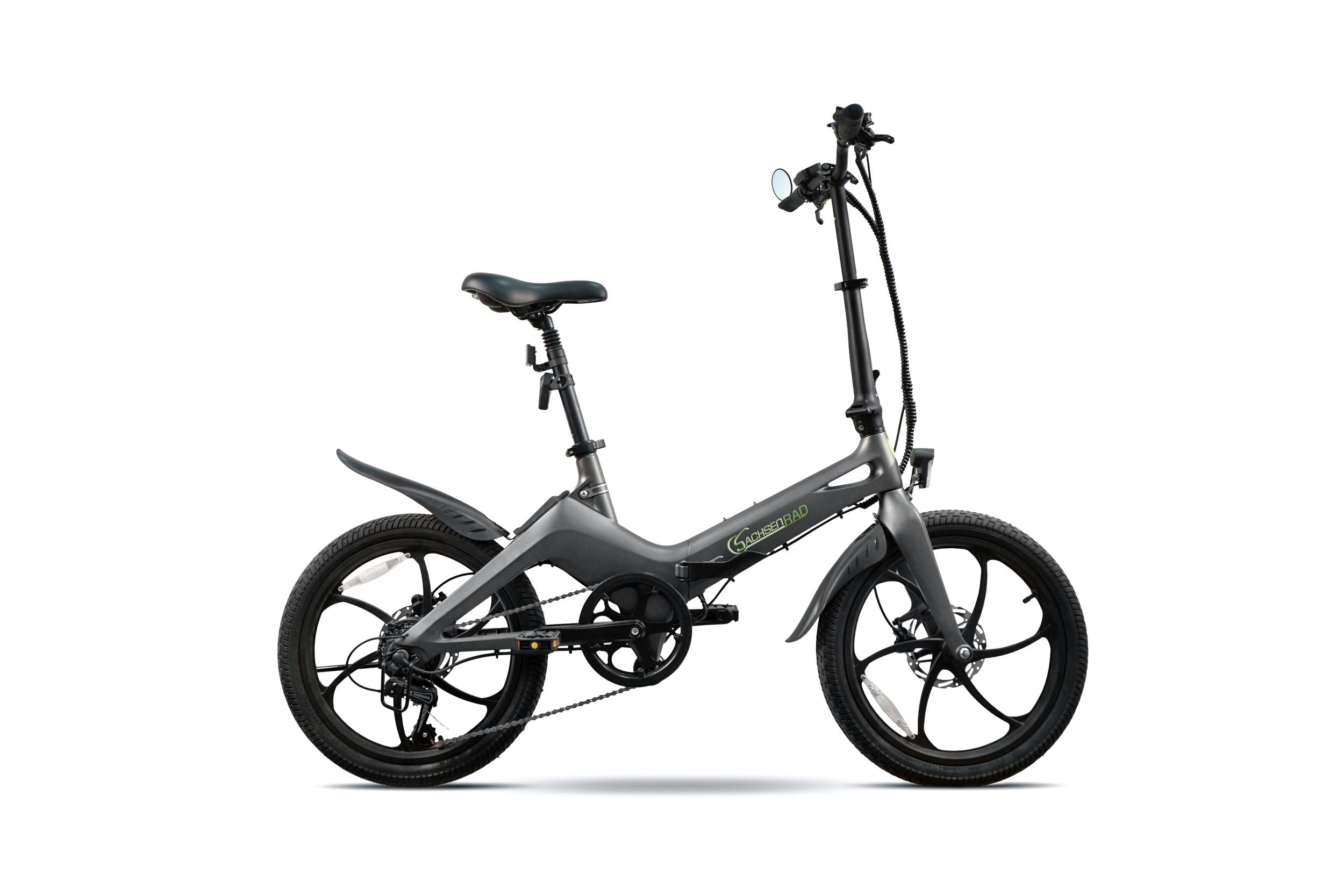 E-Folding Race Bike F11 Pro MagPuma - 20 Zoll Klapprad mit Transporttasche, IF Design Award ausgezeichnet. ultraleichter Magnesiumrahmen nur 19 kg, inkl. Rückspiegel, StVZO-Zulassung