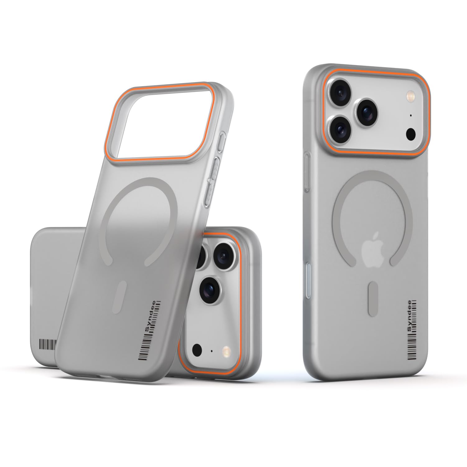 DL3 Mobilak Case Back Cover for iPhone 17 Pro Max, Sleek Frosted Translucent Back Only Compatible with Wireless Magnetic Accessories | Anti-Scratch Shockproof Phone Case