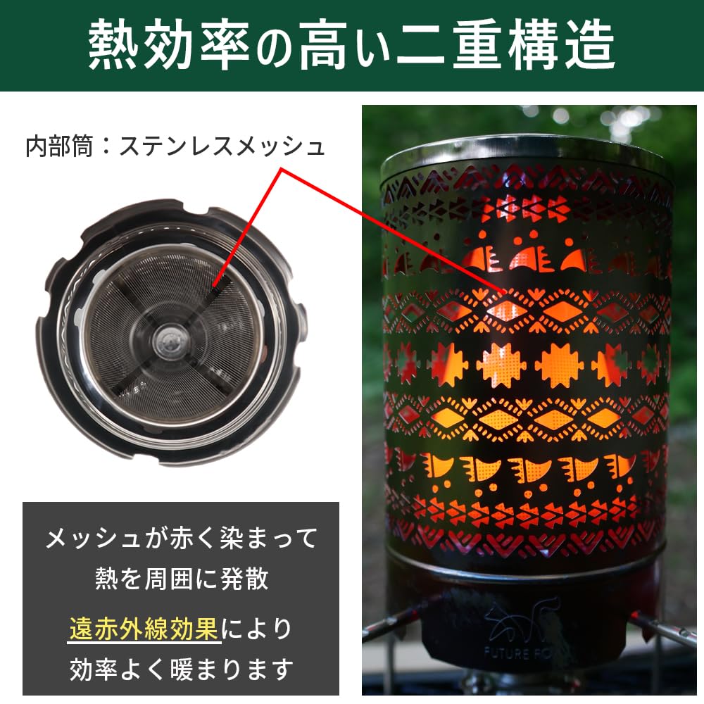 huanbushヒーターアタッチメント キャンプストーブ Amazon.co.jp