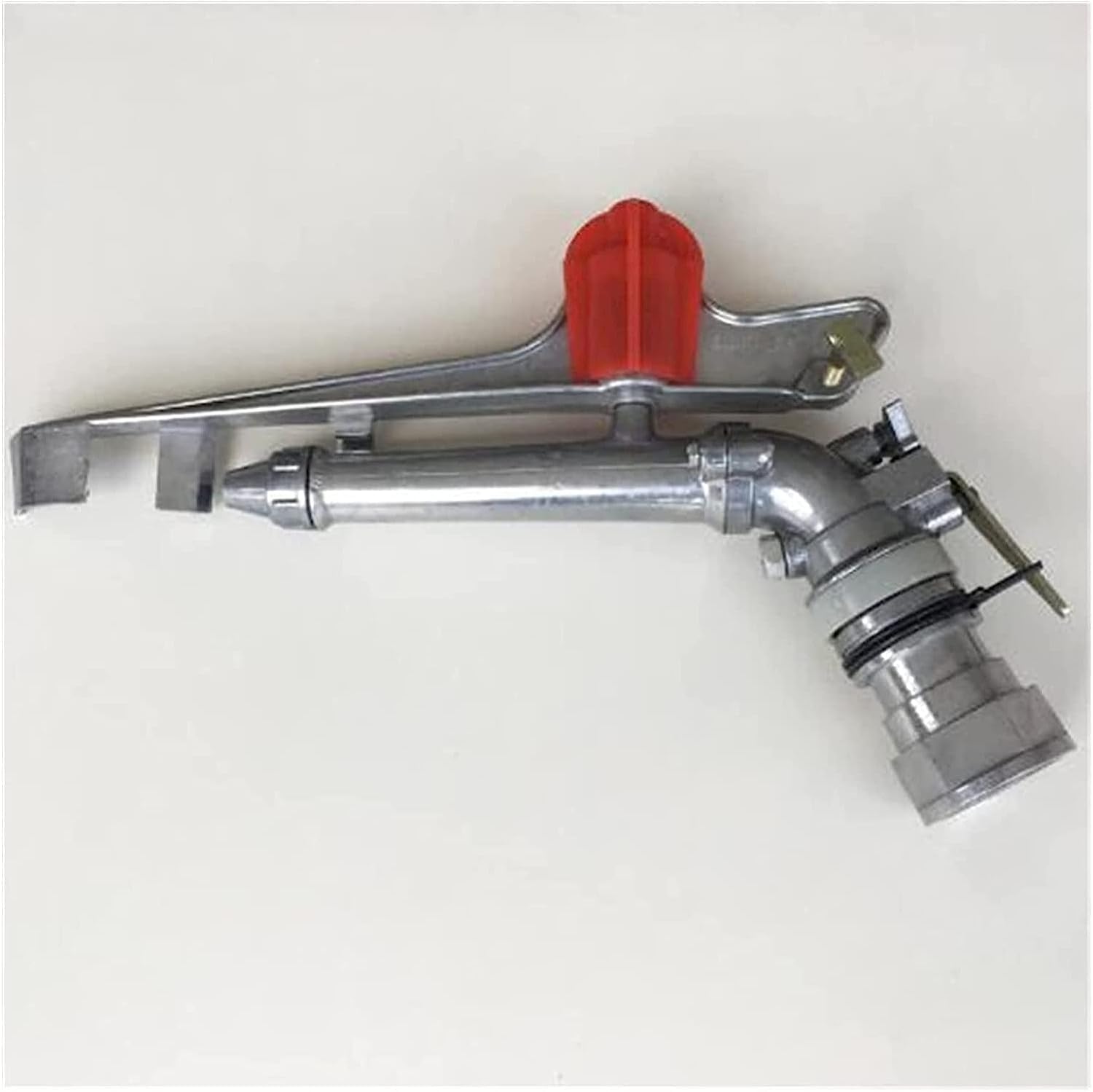 Regulowany pistolet natryskowy do nawadniania rolniczego 360°, trwały zraszacz ze stopu cynku 3,8 cm do gospodarstw, sadów, ogrodów herbacianych i leśnictwa - wydajne rozwiązanie nawadniające