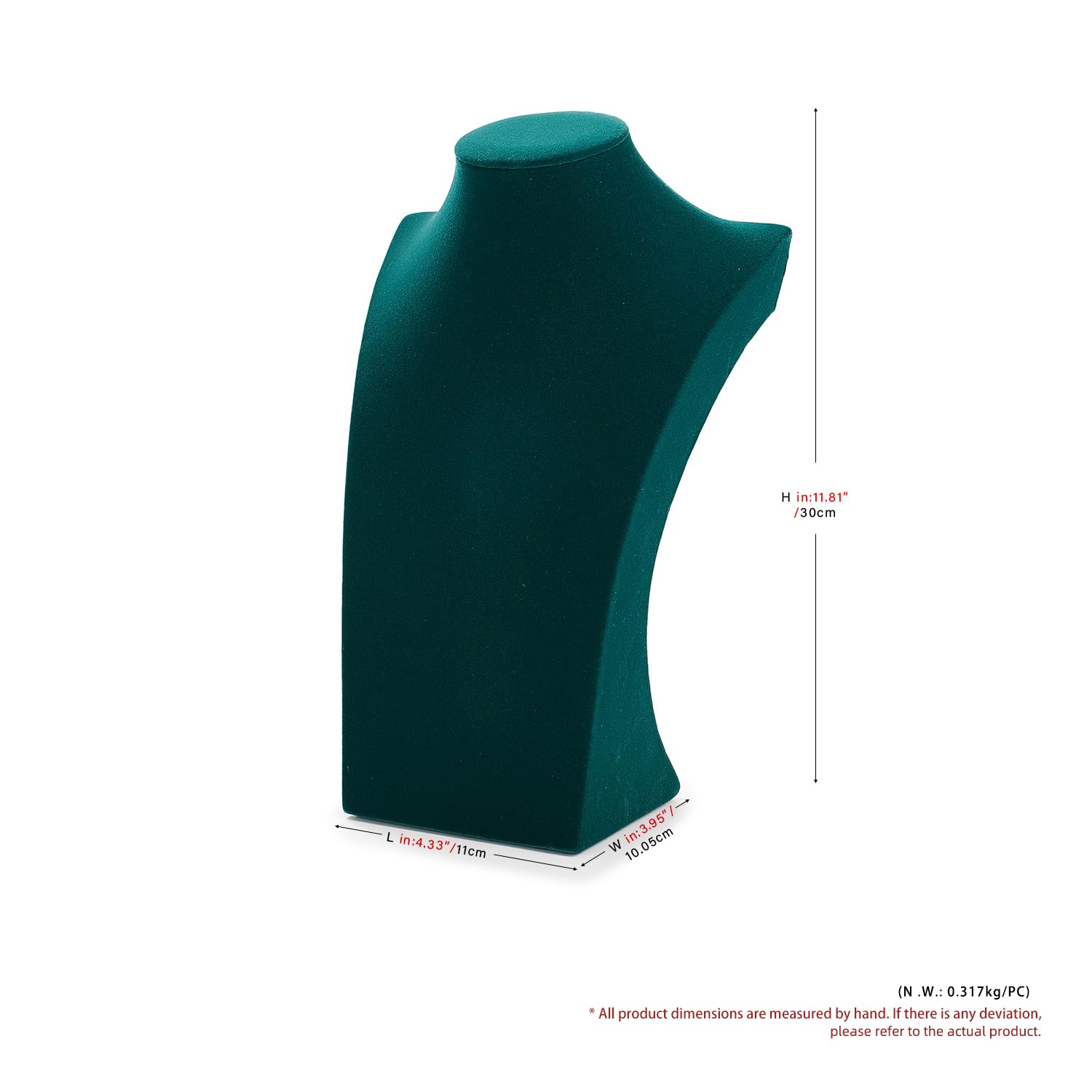 Oirlv Unique Stand D'affichage De Collier En Bois Massif